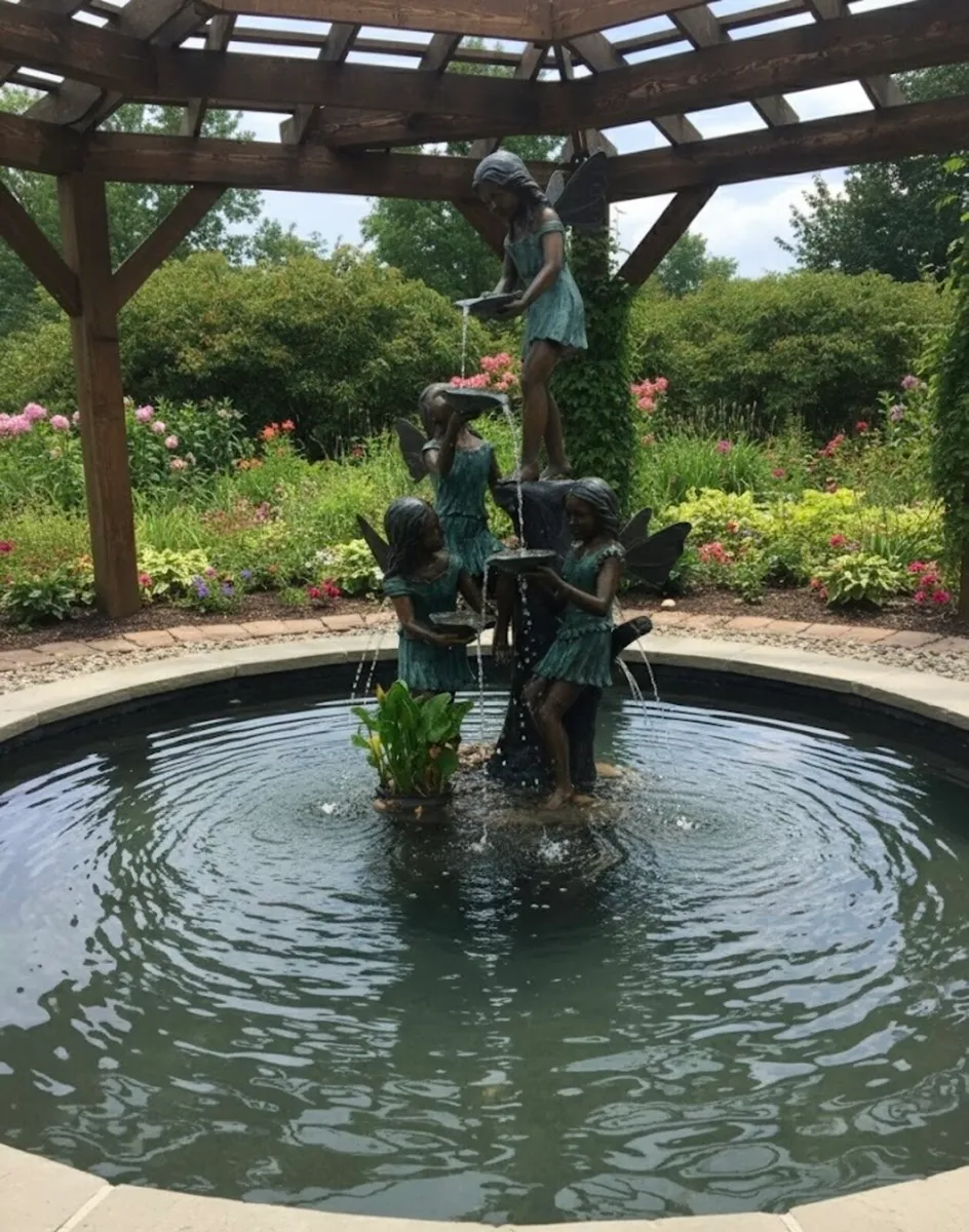 Bronze pixie fountain - Image 2