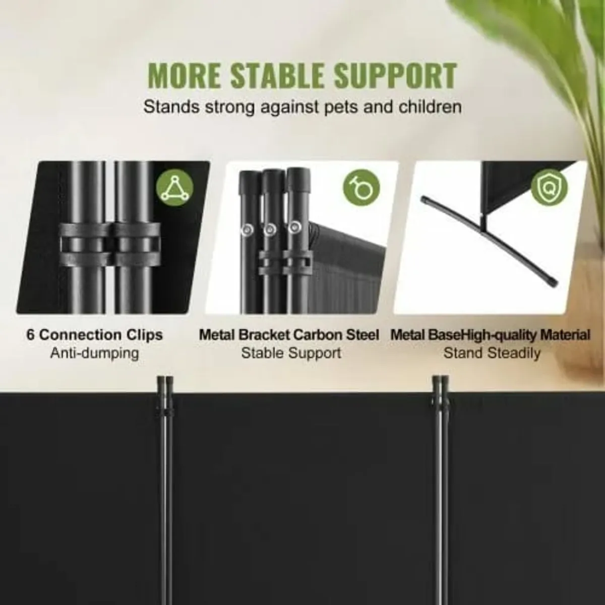 Room Divider, 3 Panel Room Dividers and Folding Pr - Image 2