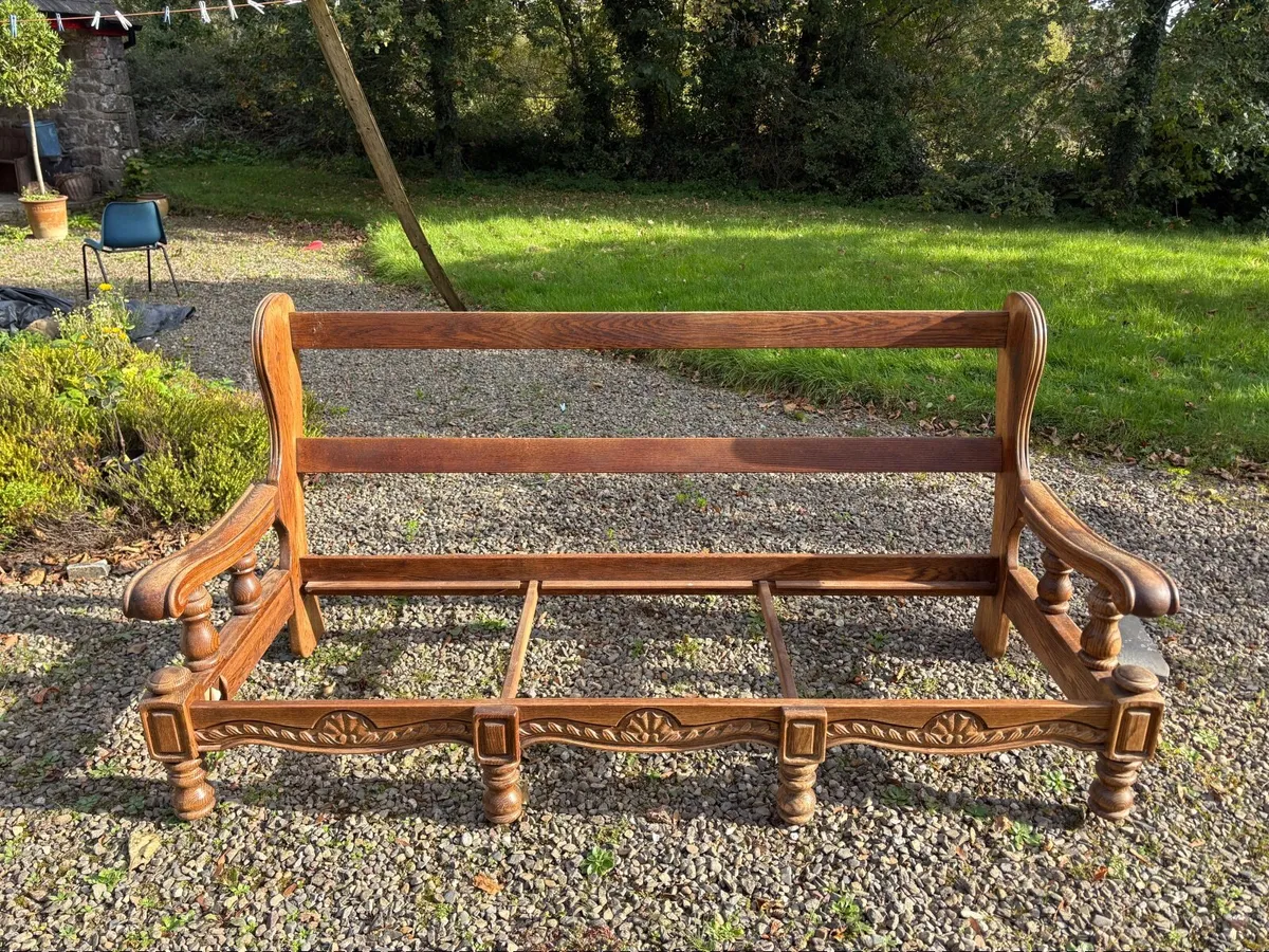 Vintage Belgian Oak Sofa, Velda Epoque Line - Image 1