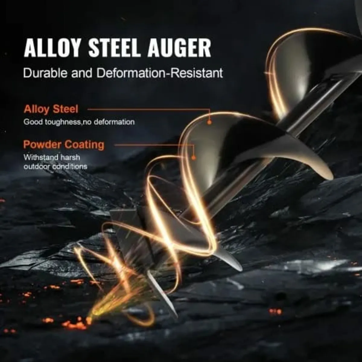 Gas Powered, 52CC 1450W Earth Auger, Gas Auger wit - Image 2