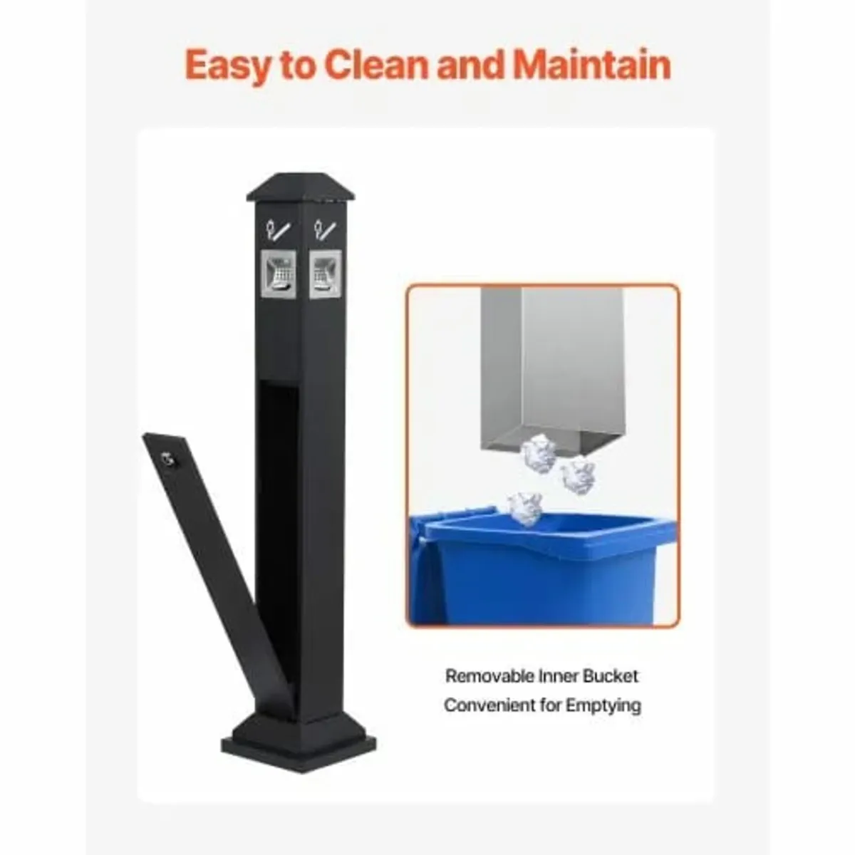 Cigarette Butt Receptacle, Weatherproof Cigarette - Image 4