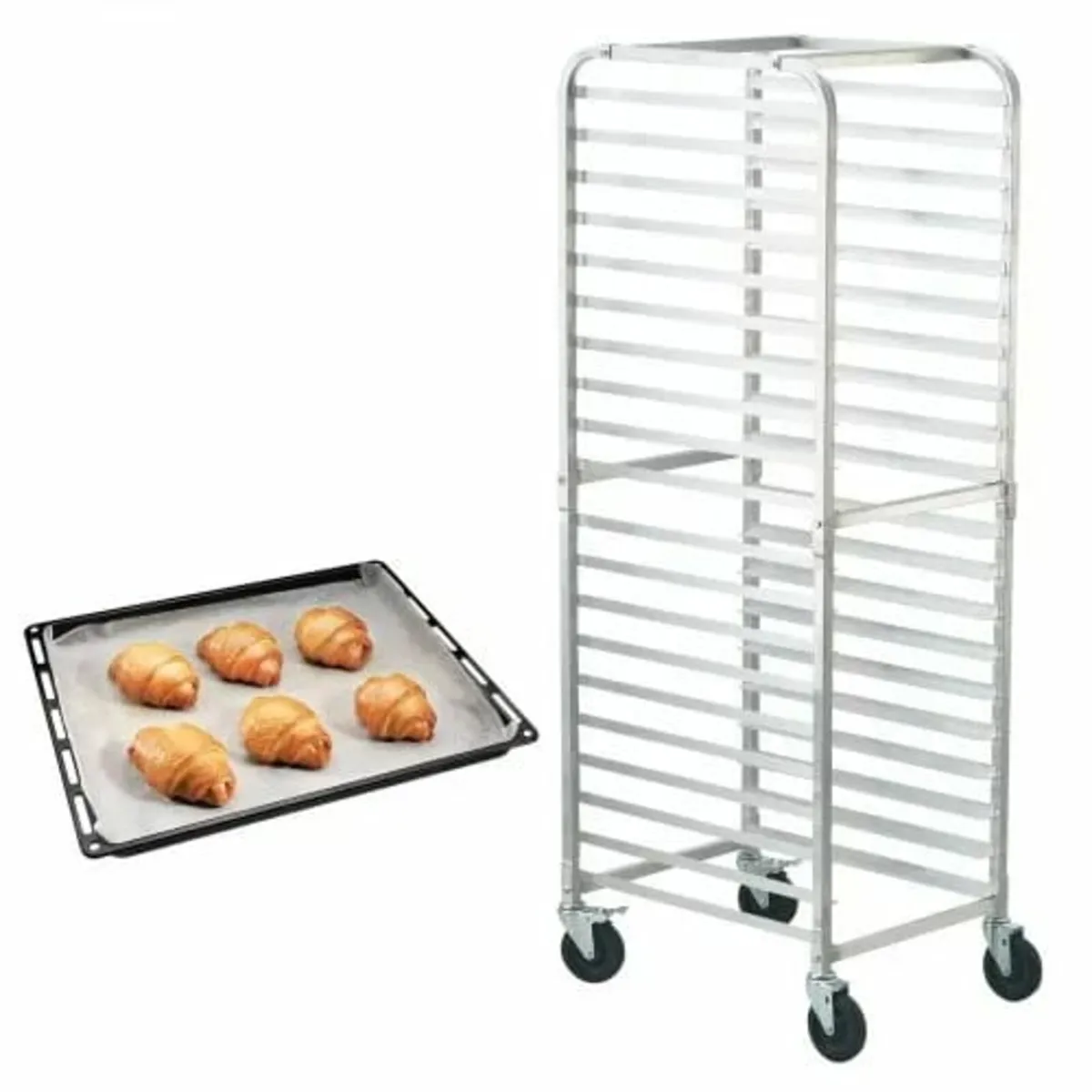 Bun Pan Rack, 20-Tier Commercial Bakery Racks with - Image 1