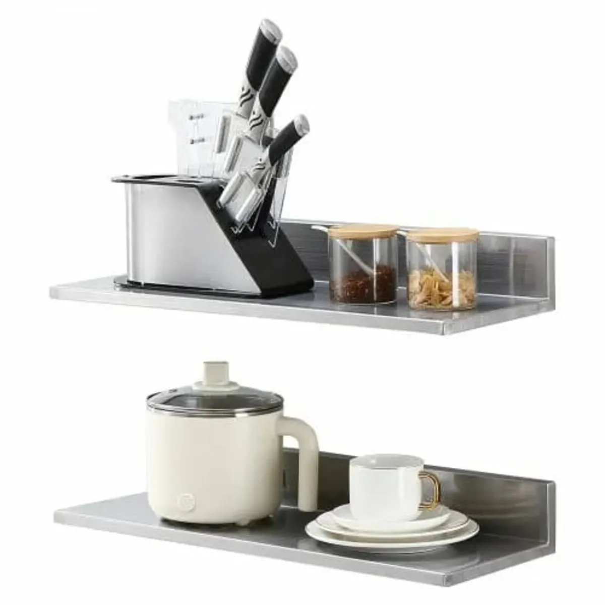 21.8 x 61 cm Stainless Steel Shelf, Wall Mounted F - Image 1