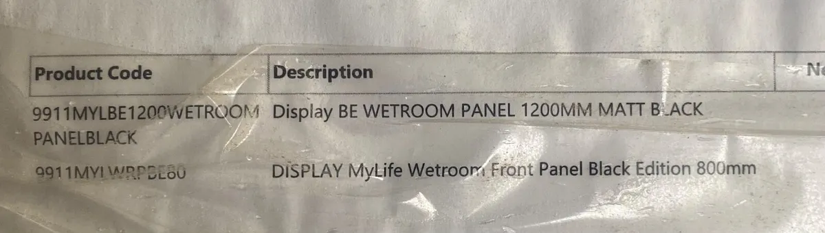 Wetroom side and end panel 1700 x 800 - offers - Image 2