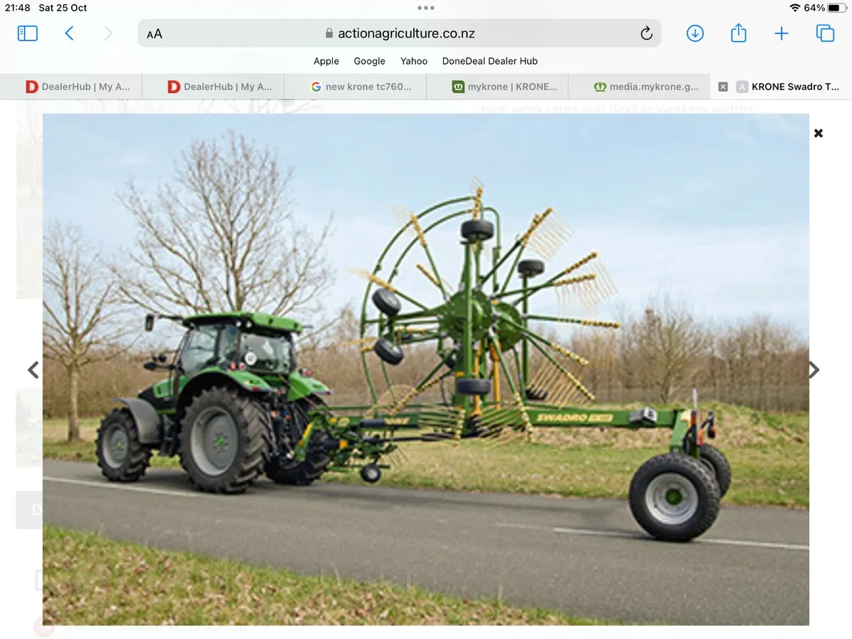 New Krone TC 760 Plus rake - Image 1