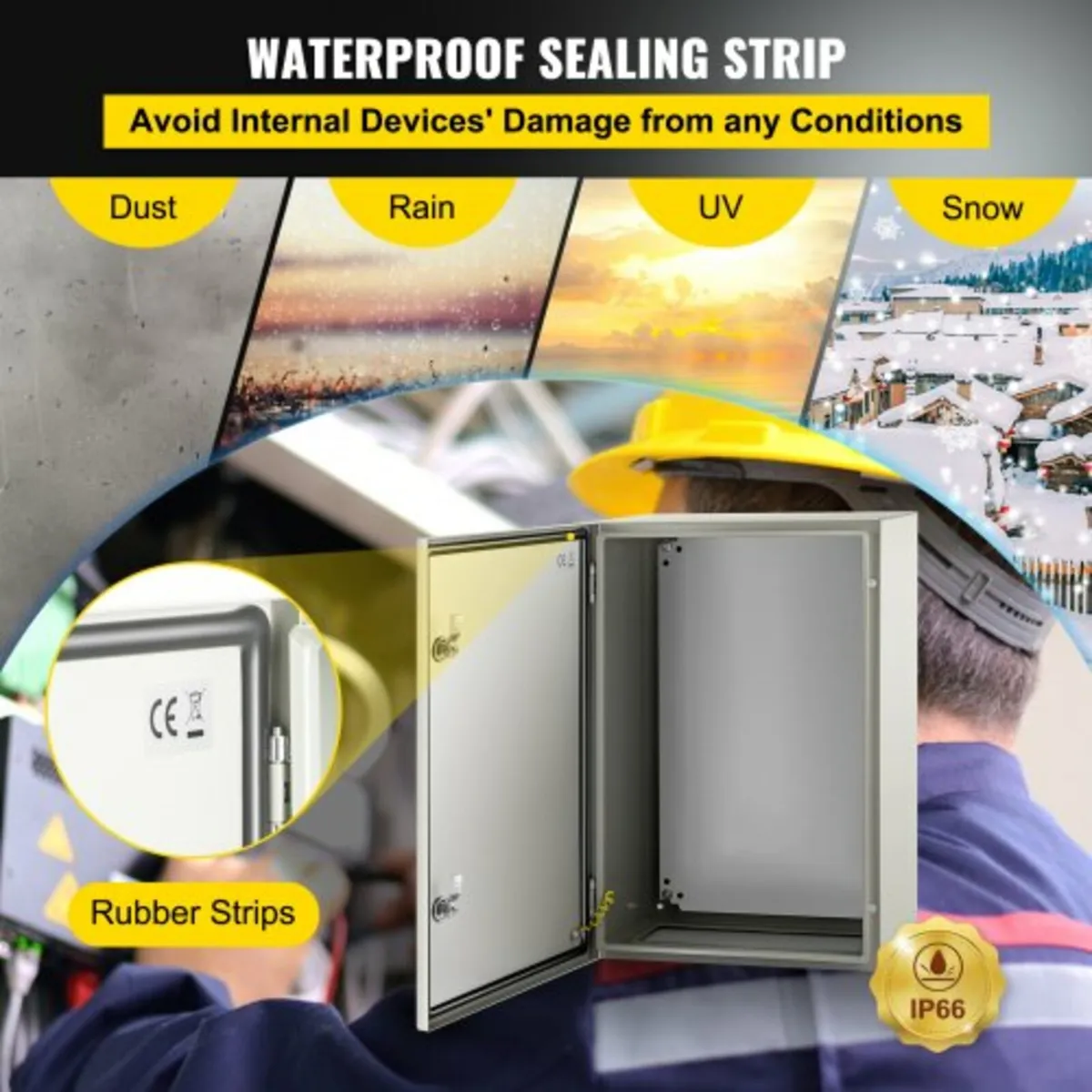 NEMA Steel Enclosure, 60x40x25 cm NEMA 4X Steel El - Image 2