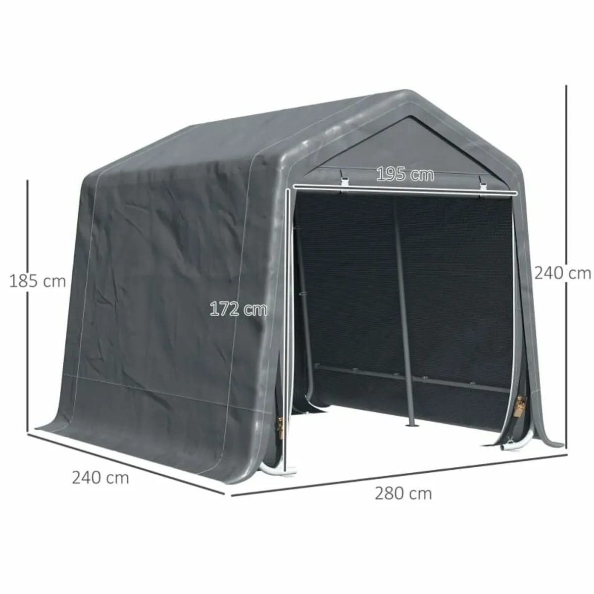Garden Storage Tent, Heavy Duty Patio Storage Shel - Image 3