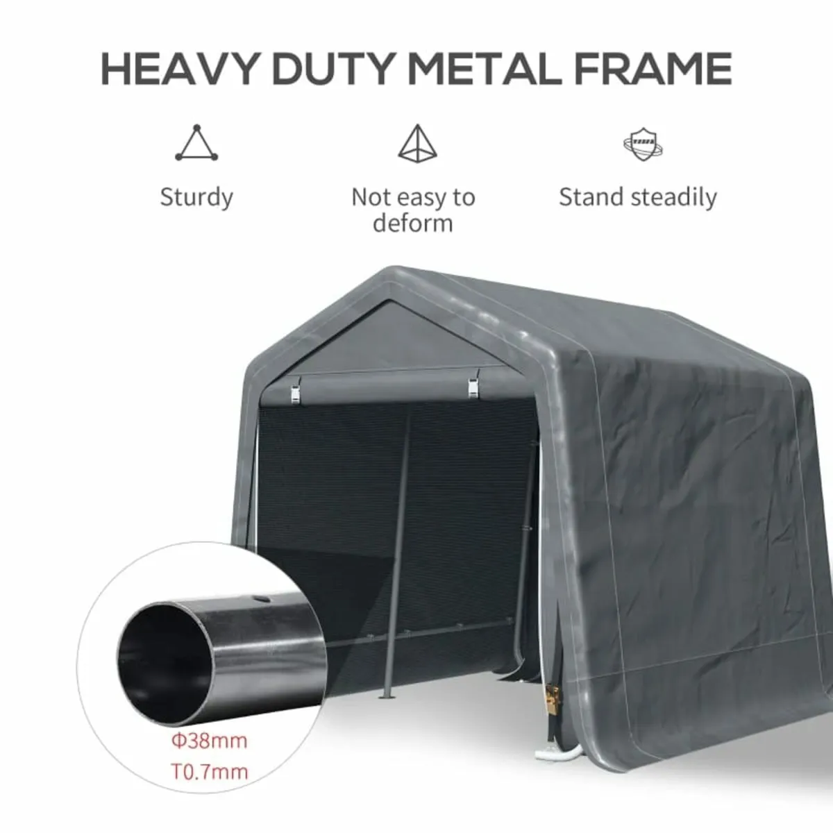 Garden Storage Tent, Heavy Duty Patio Storage Shel - Image 2