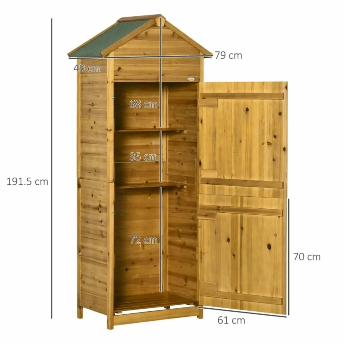 Wooden Garden Storage Shed Utility Gardener Cabine - Image 2