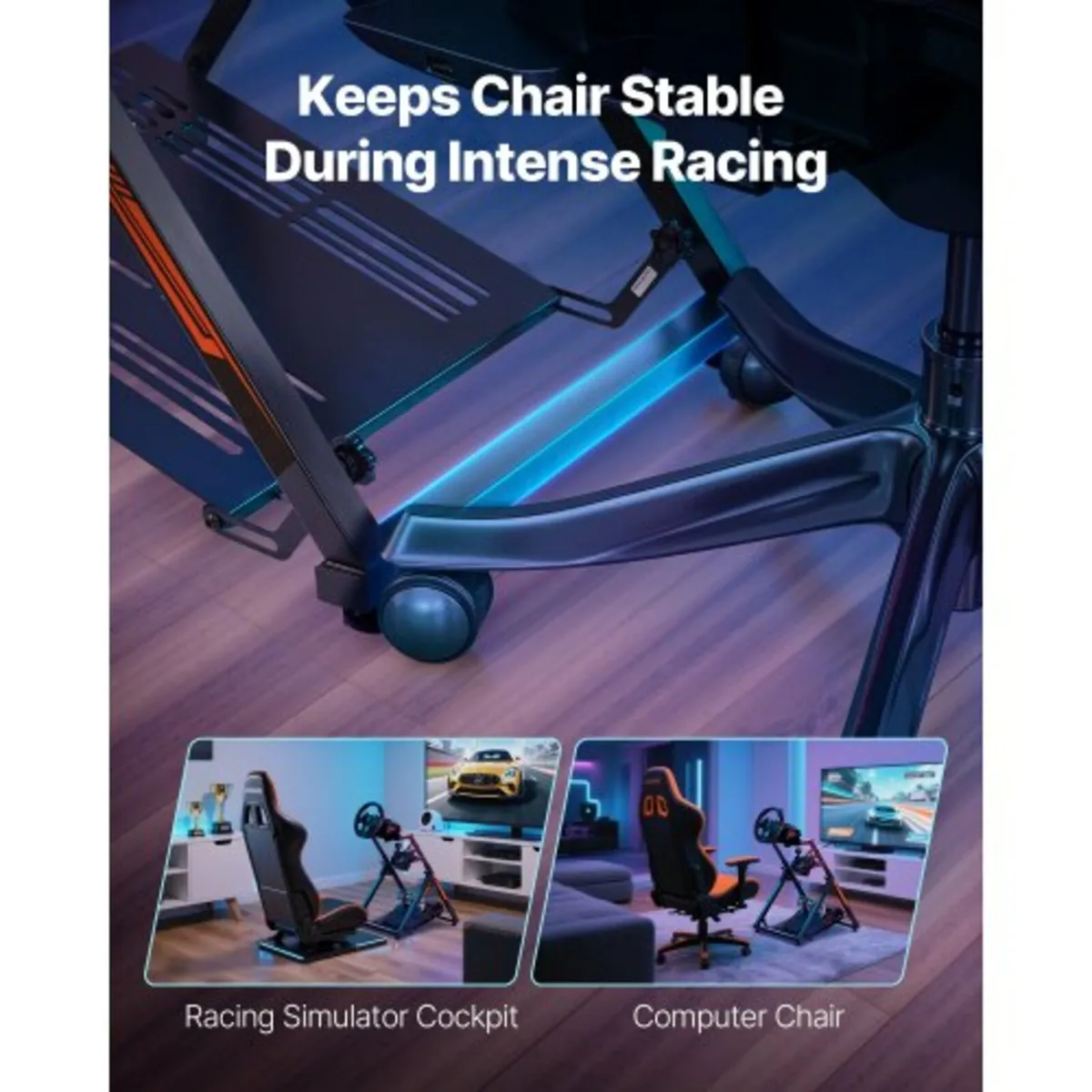 Racing Wheel Stand, Adjustable & Foldable Simulato - Image 2