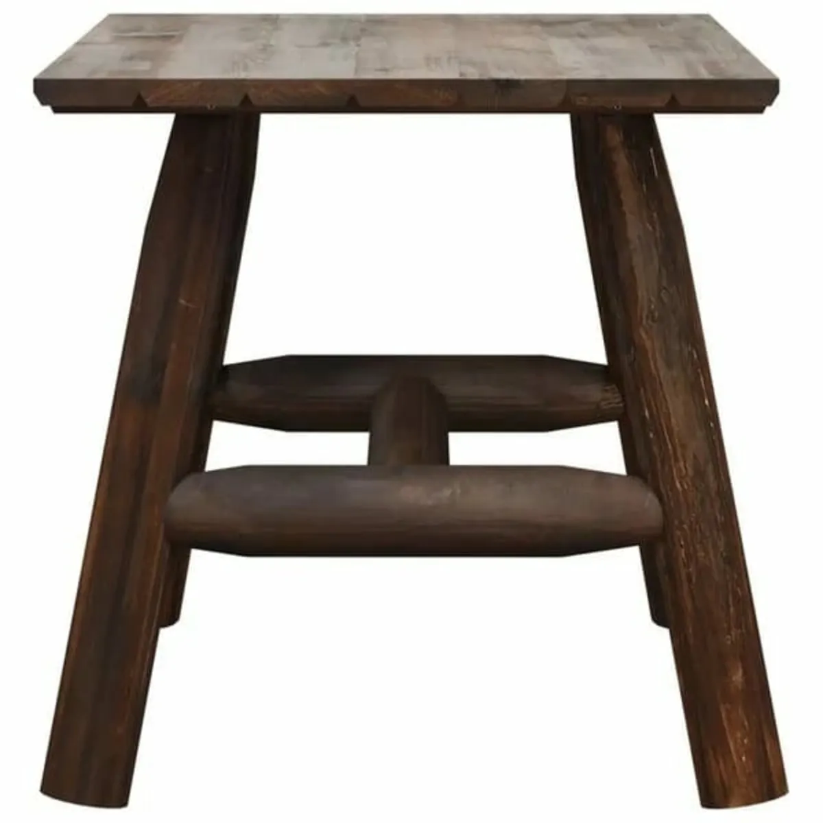 Side Table 49x49x50 cm Solid Wood Spruce - Image 2