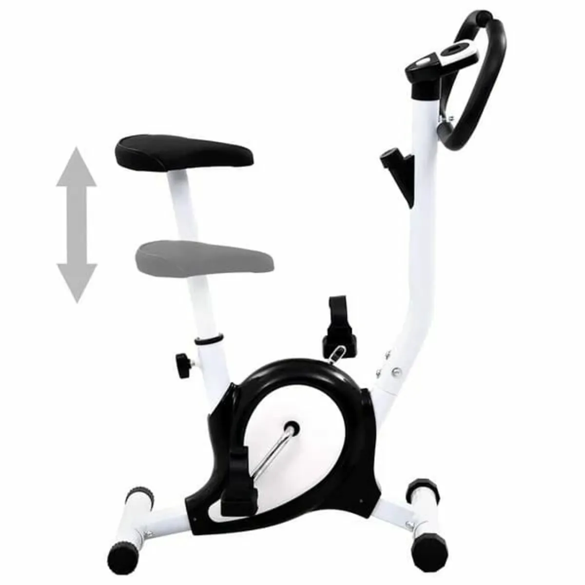 Exercise Bike with Belt Resistance Black - Image 2