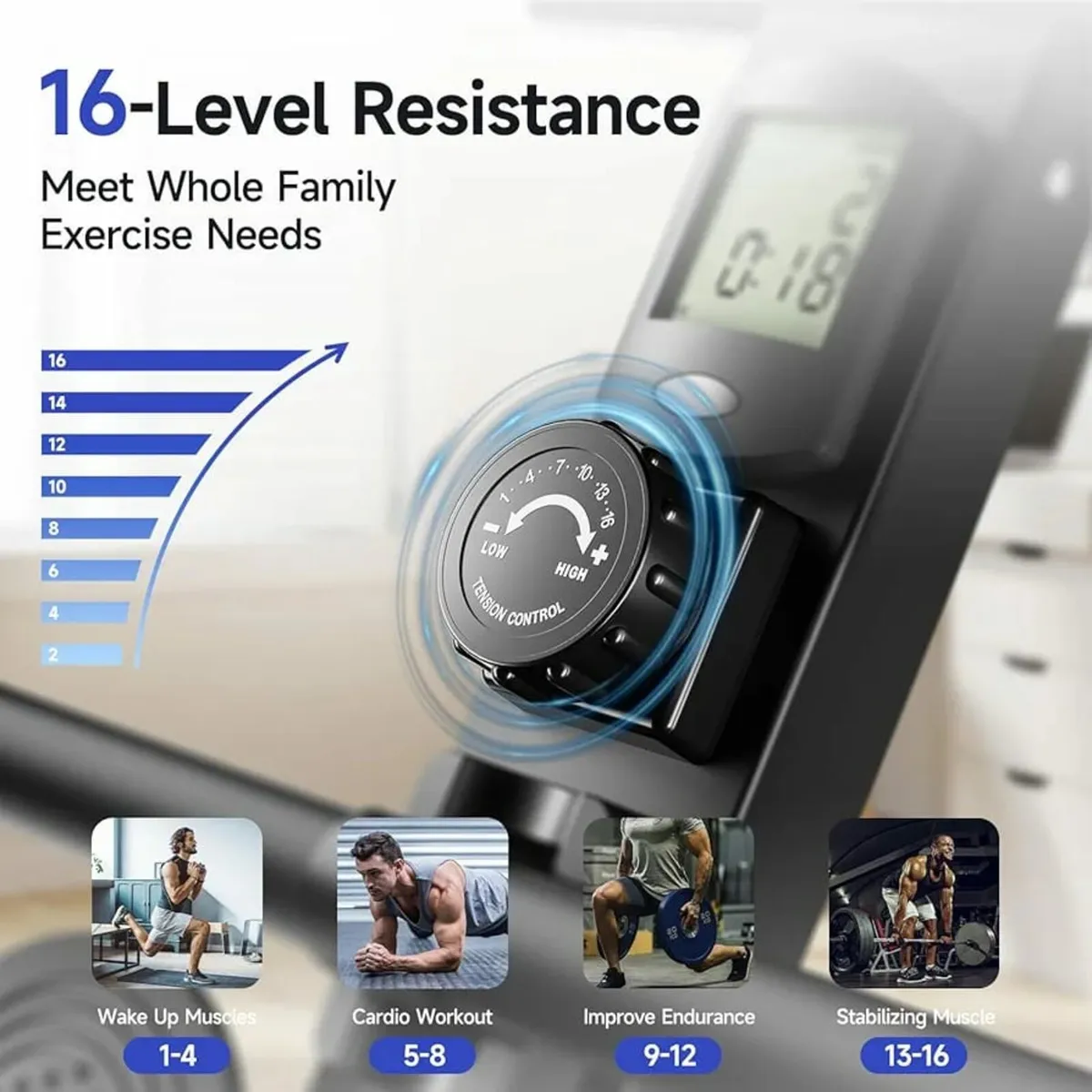 Machines, Magnetic Rowing Machines for Home Gym, 1 - Image 2