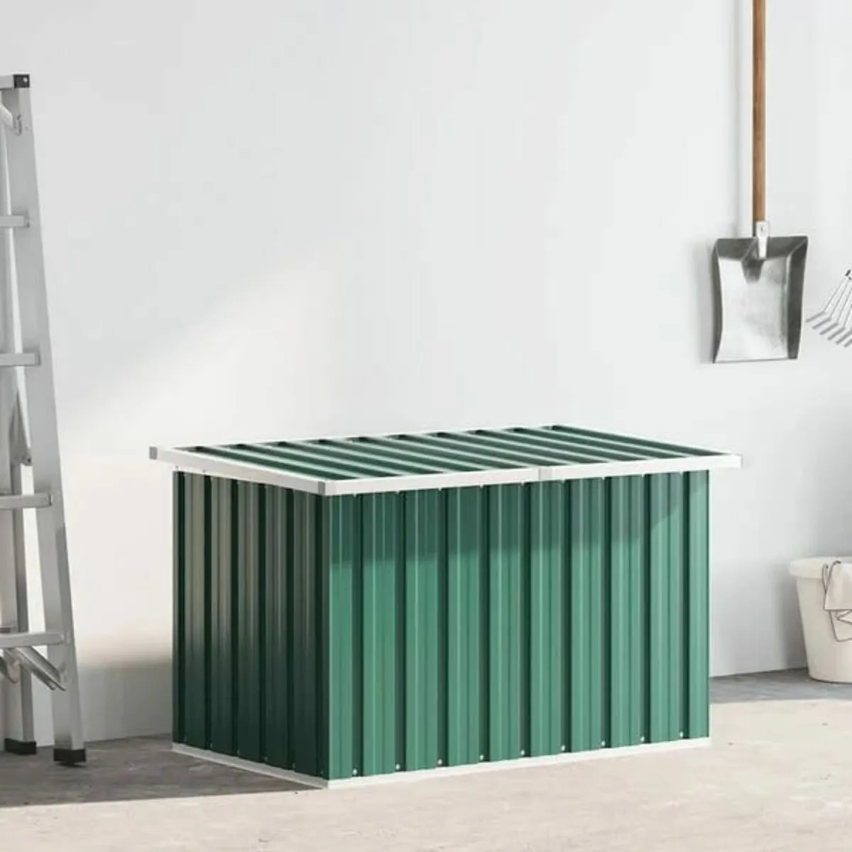 Garden Storage Box Green 109x67x65 cm - Image 4