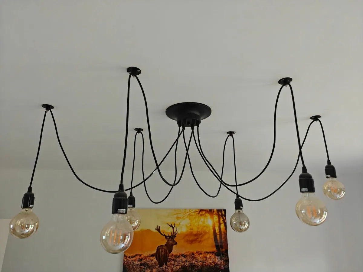 Spider Pendant light - 6 bulbs - Image 1