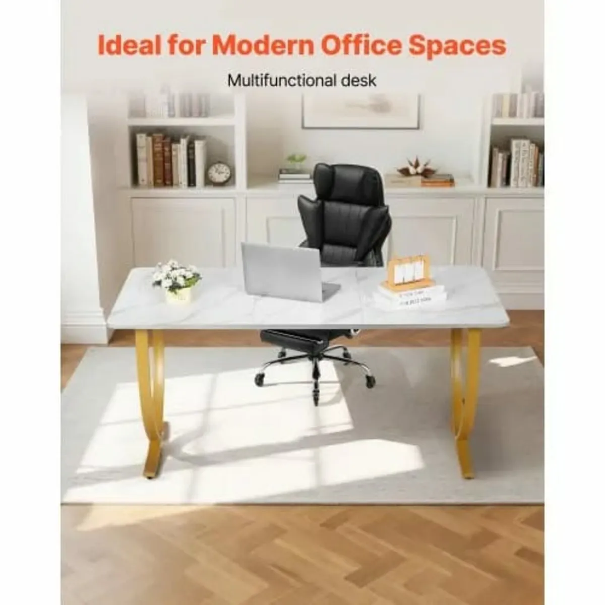 Executive Desk, 160 cm W x 80 cm D Large Office De - Image 4