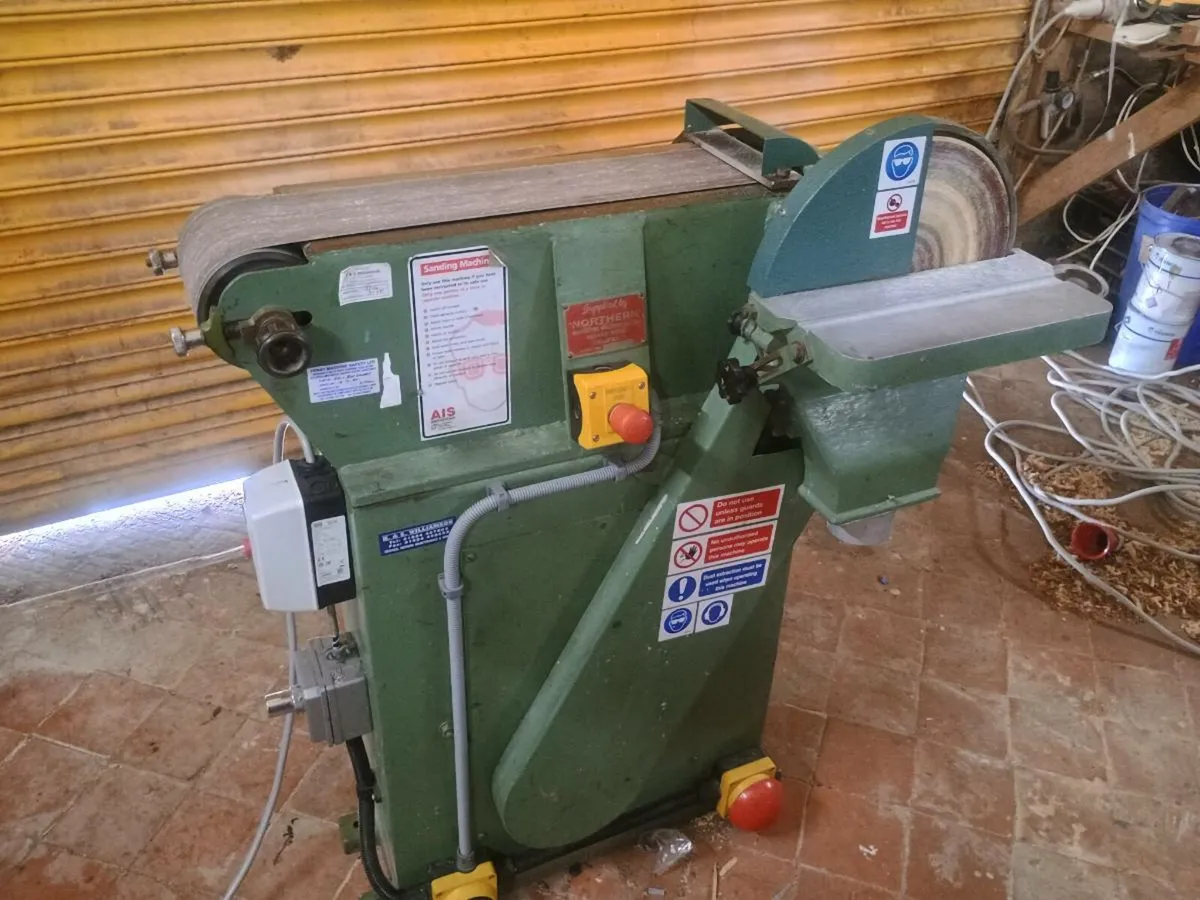 Whitehead industrial belt and disc sander - Image 1