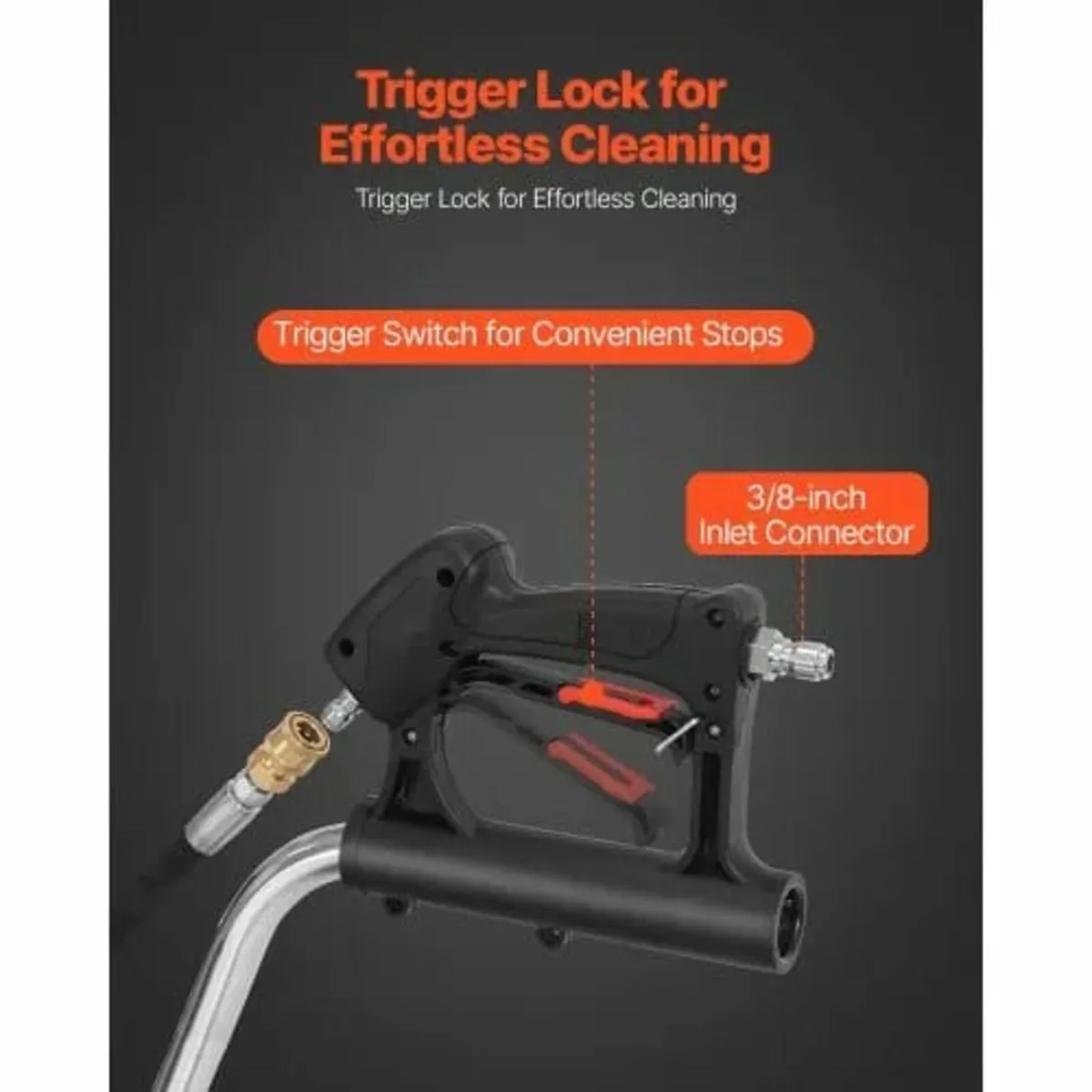 24" Pressure Washer Surface Cleaner, Stainless Ste - Image 4