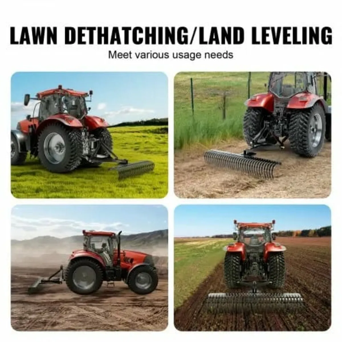 Tow Behind Dethatcher 60"/152.4 cm 3-Point Lawn De - Image 4