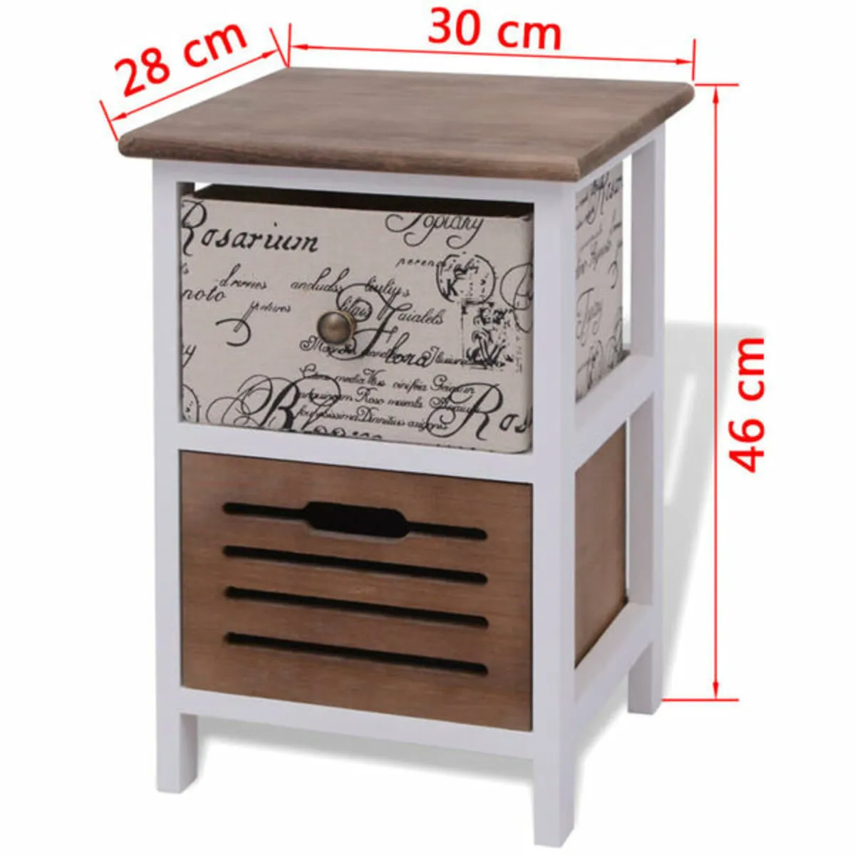 Bedside Cabinets 2 pcs Wood - Image 3