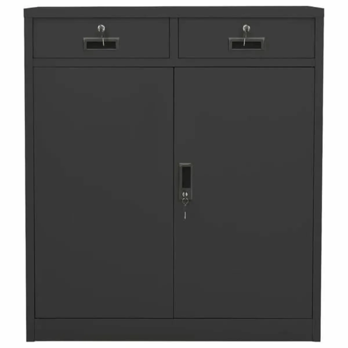 Office Cabinet Anthracite 90x40x102 cm Steel - Image 4