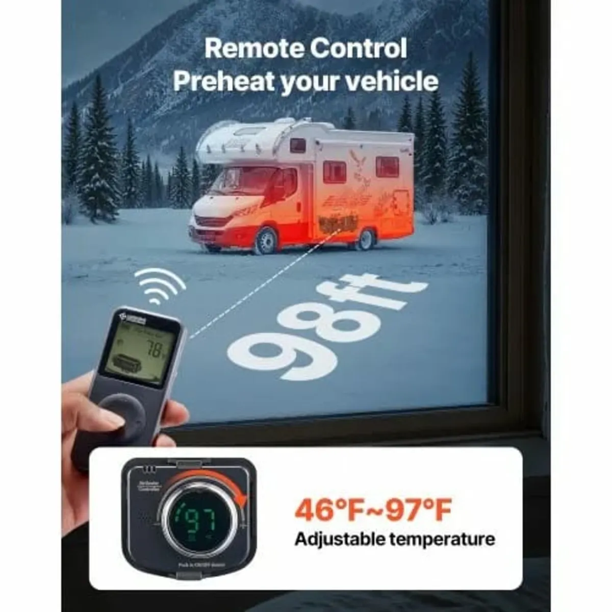 Diesel Heater, 8KW, DC 12V/24V, All in One Portabl - Image 2