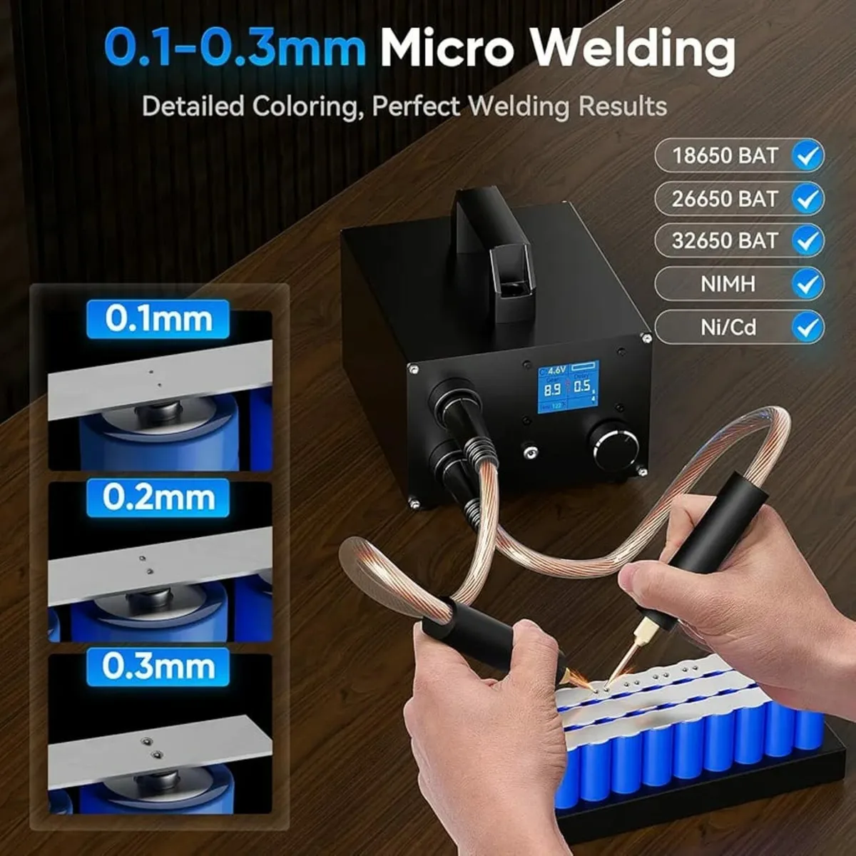 Dual Farad Spot Welder, 25 Gears Adjustable 3000F - Image 3