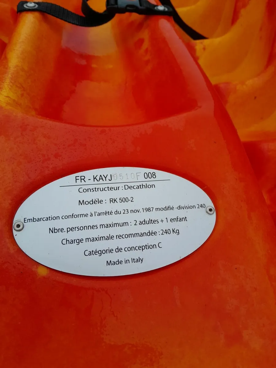 Sit on top 2 plus 1 kayak - Image 4