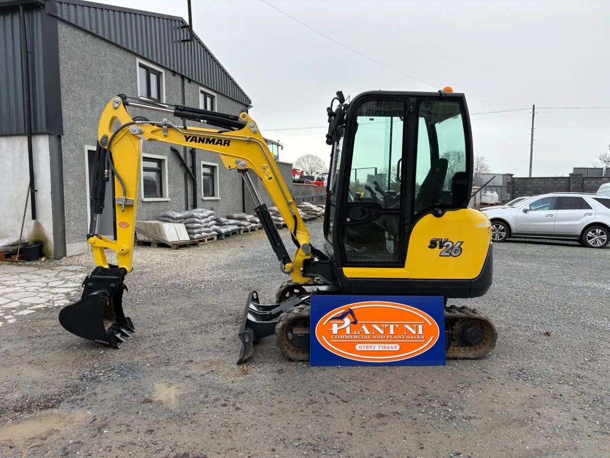 2021 Nov Yanmar SV26 800hrs finance arranged - Image 1
