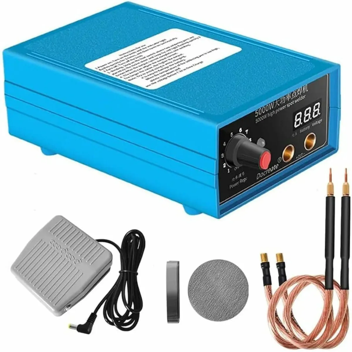 5000W Battery Spot Welder, Adjustable Spot Welding - Image 1