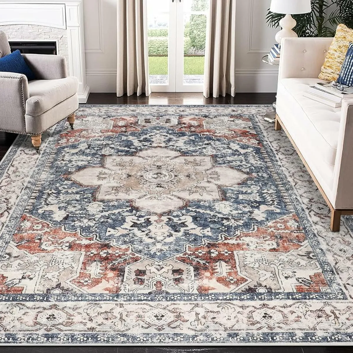 Rugs Living Room Large 160x230cm Machine Washable - Image 1