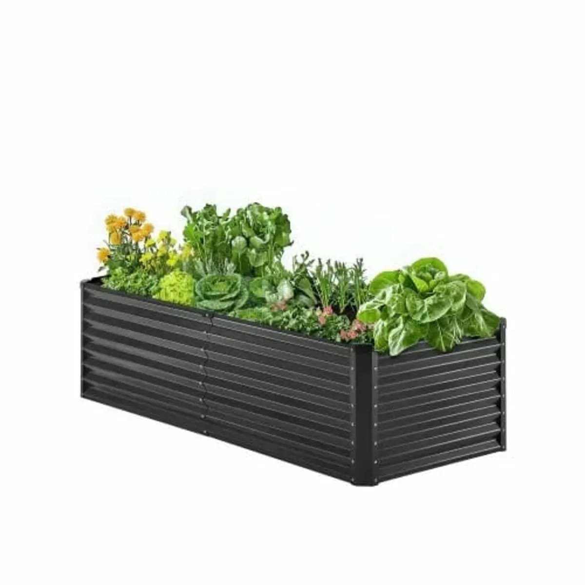 Metal Raised Garden Bed, 6 x 3 x 2 ft Outdoor Galv - Image 1
