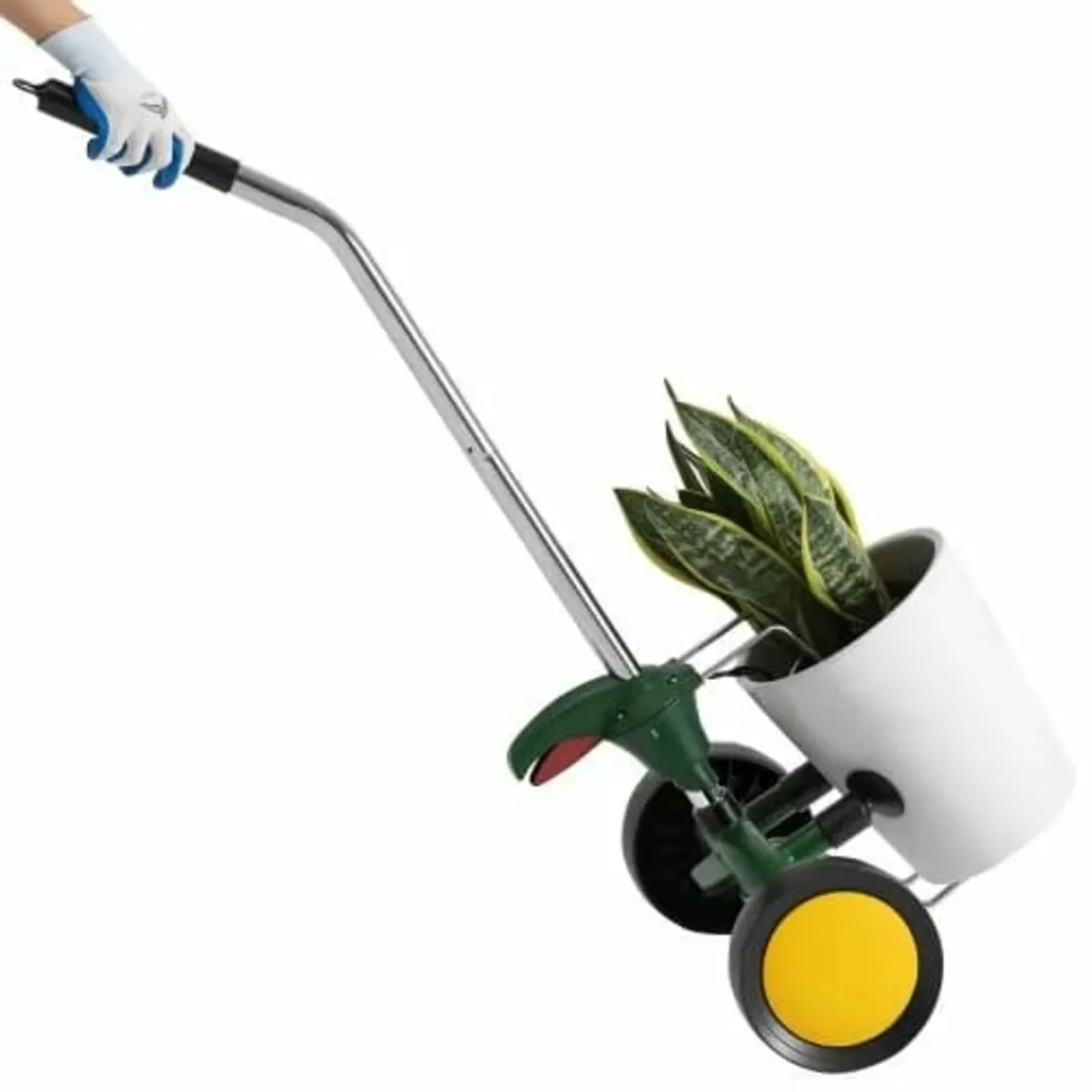 Garden Pot Mover, Heavy Duty Plant Dolly Cart with - Image 1