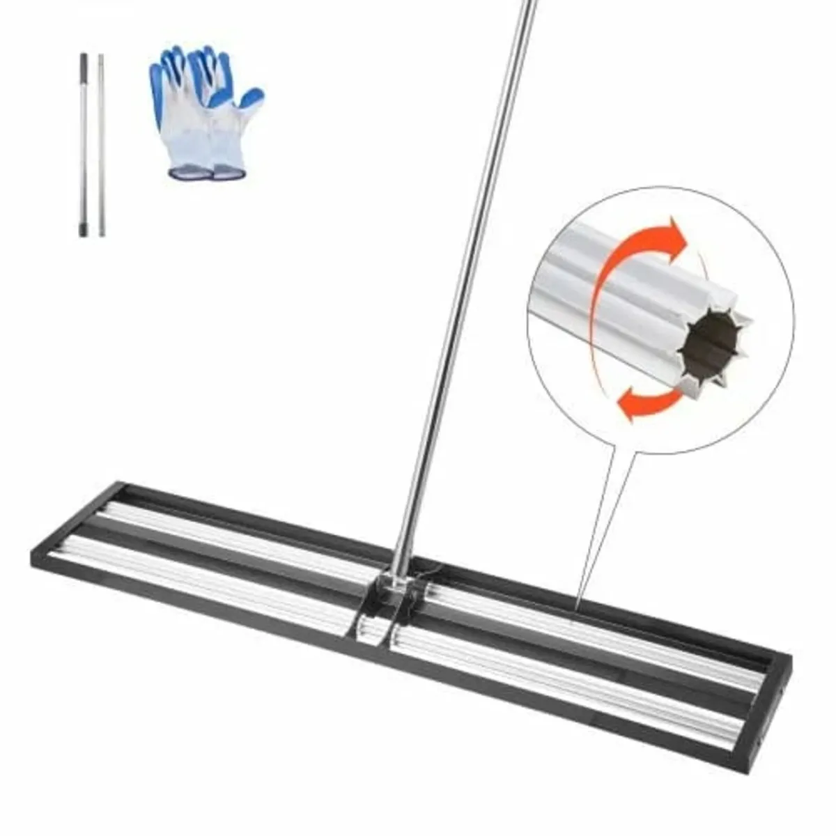 Lawn Leveler with 83.9 in Adjustable Handle, 48x10 - Image 1