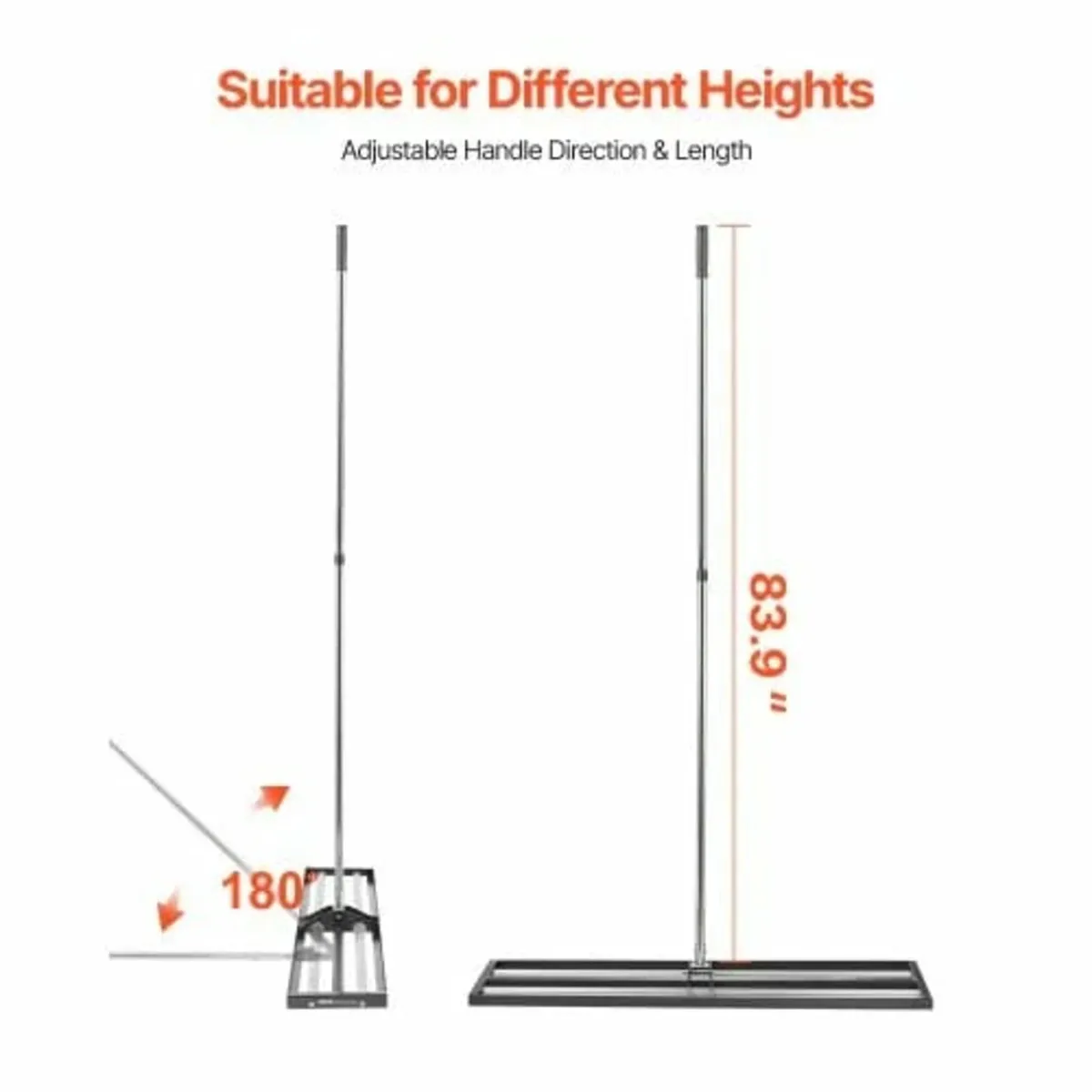 Lawn Leveler with 83.9 in Adjustable Handle, 48x10 - Image 3