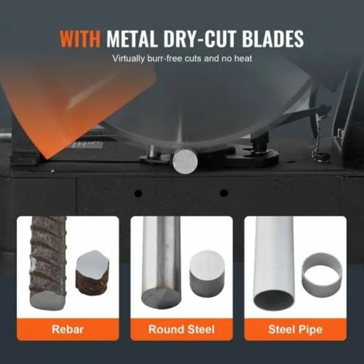 Chop Saw 35.6 cm Mitering Chop Saw for Cutting Met - Image 3