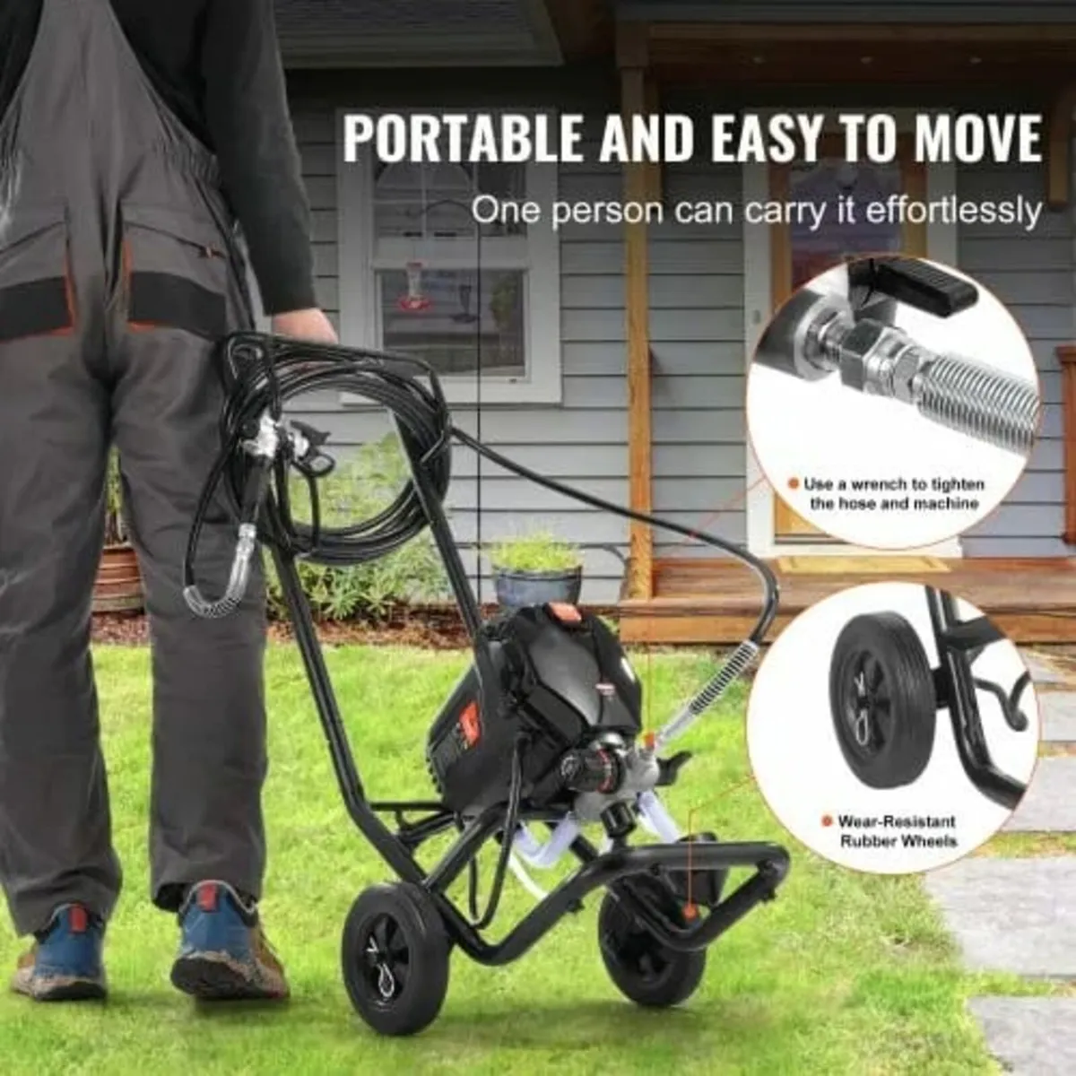 Airless Paint Sprayer, 750W 3000PSI High Efficienc - Image 2