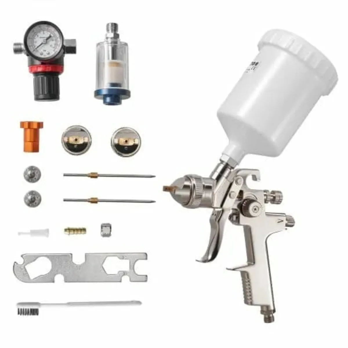 LVLP Air Spray Gun, Gravity Feed Paint Sprayer Gun - Image 1