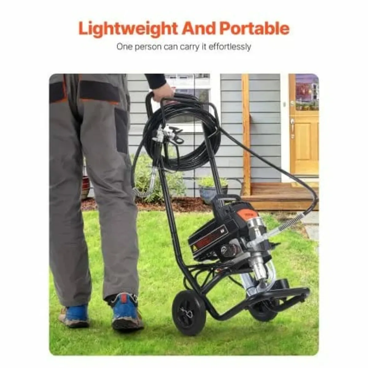 Stand Airless Paint Sprayer, 950W 3000PSI High Eff - Image 4