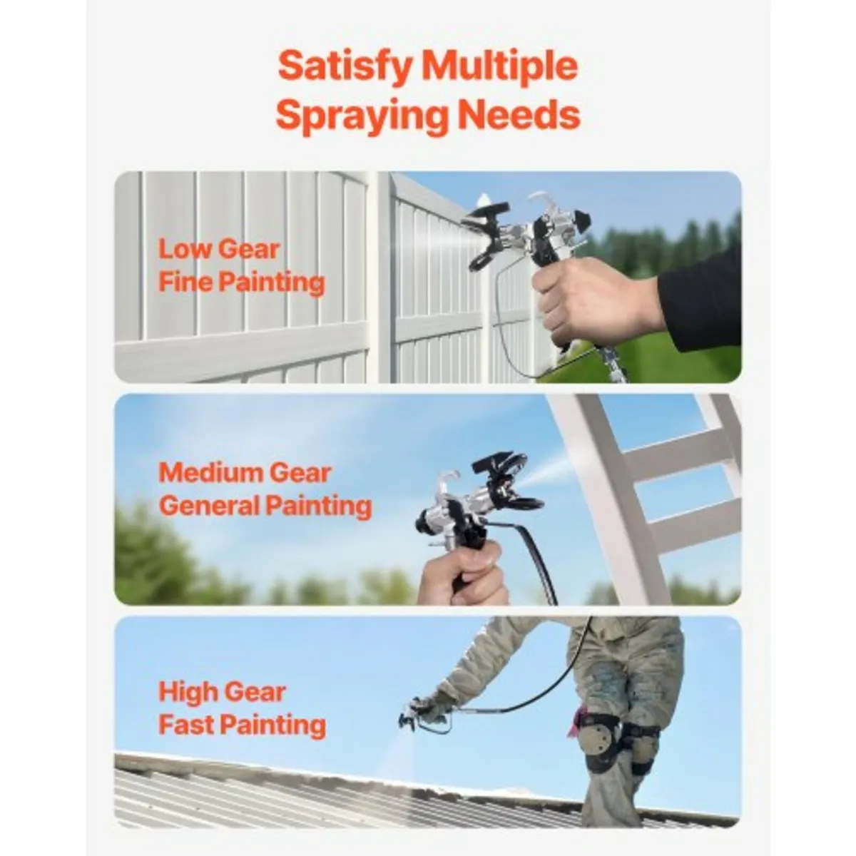 Stand Airless Paint Sprayer, 650W High Efficiency - Image 3