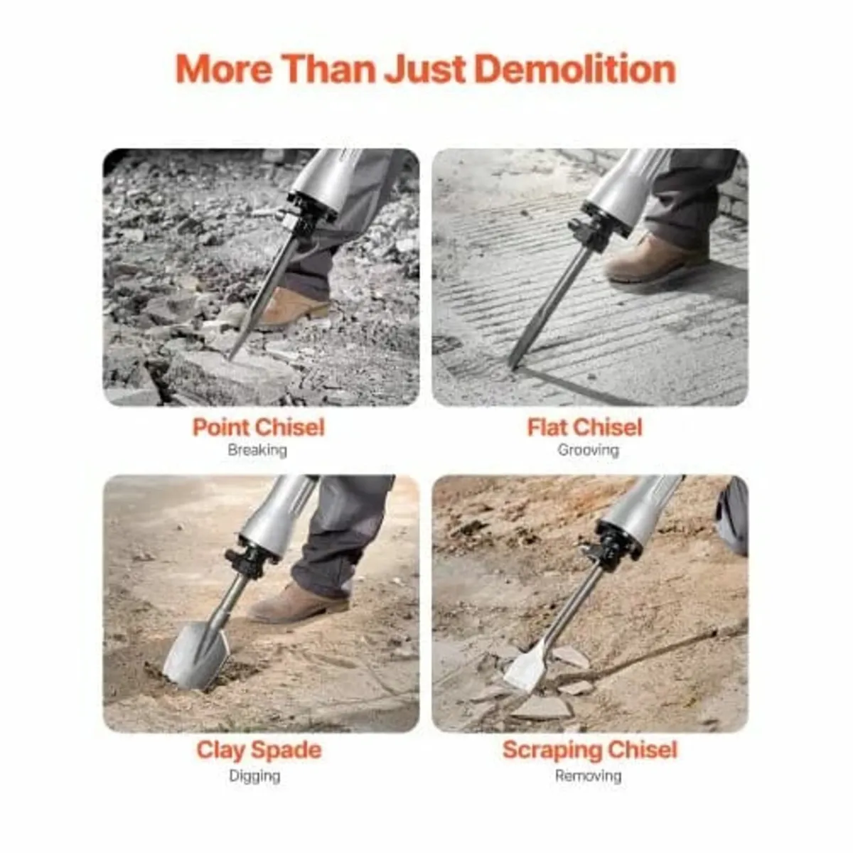Demolition Jack Hammer Concrete Breaker 2200W Elec - Image 2