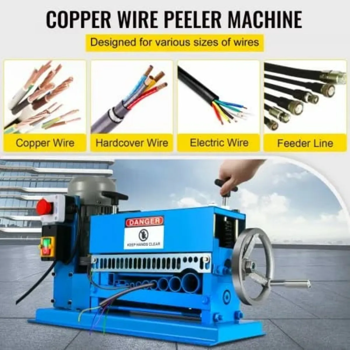 1.5-38MM Automatic Wire Stripping Machine 370W Kin - Image 2