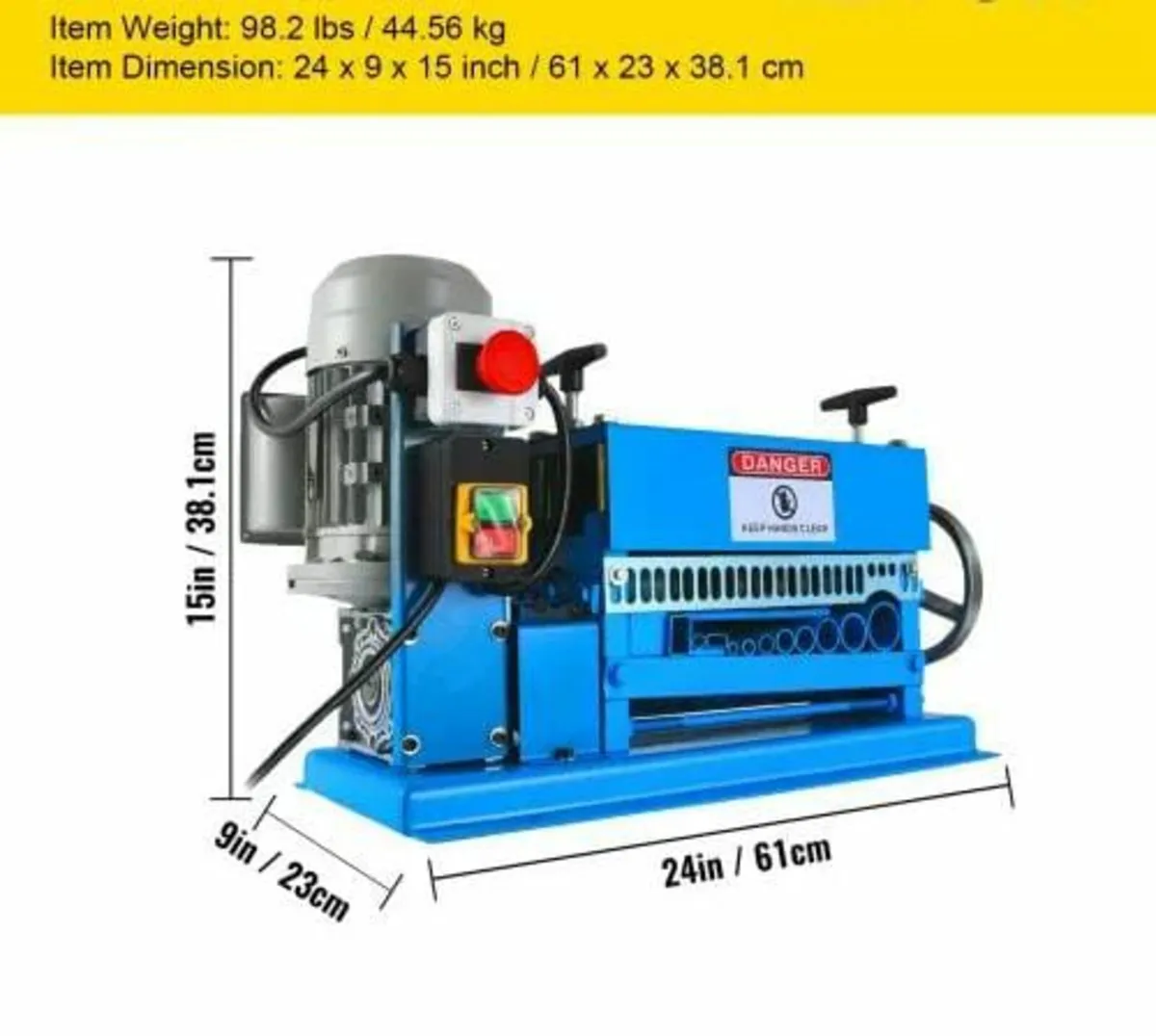 1.5-38MM Automatic Wire Stripping Machine 370W Kin - Image 3