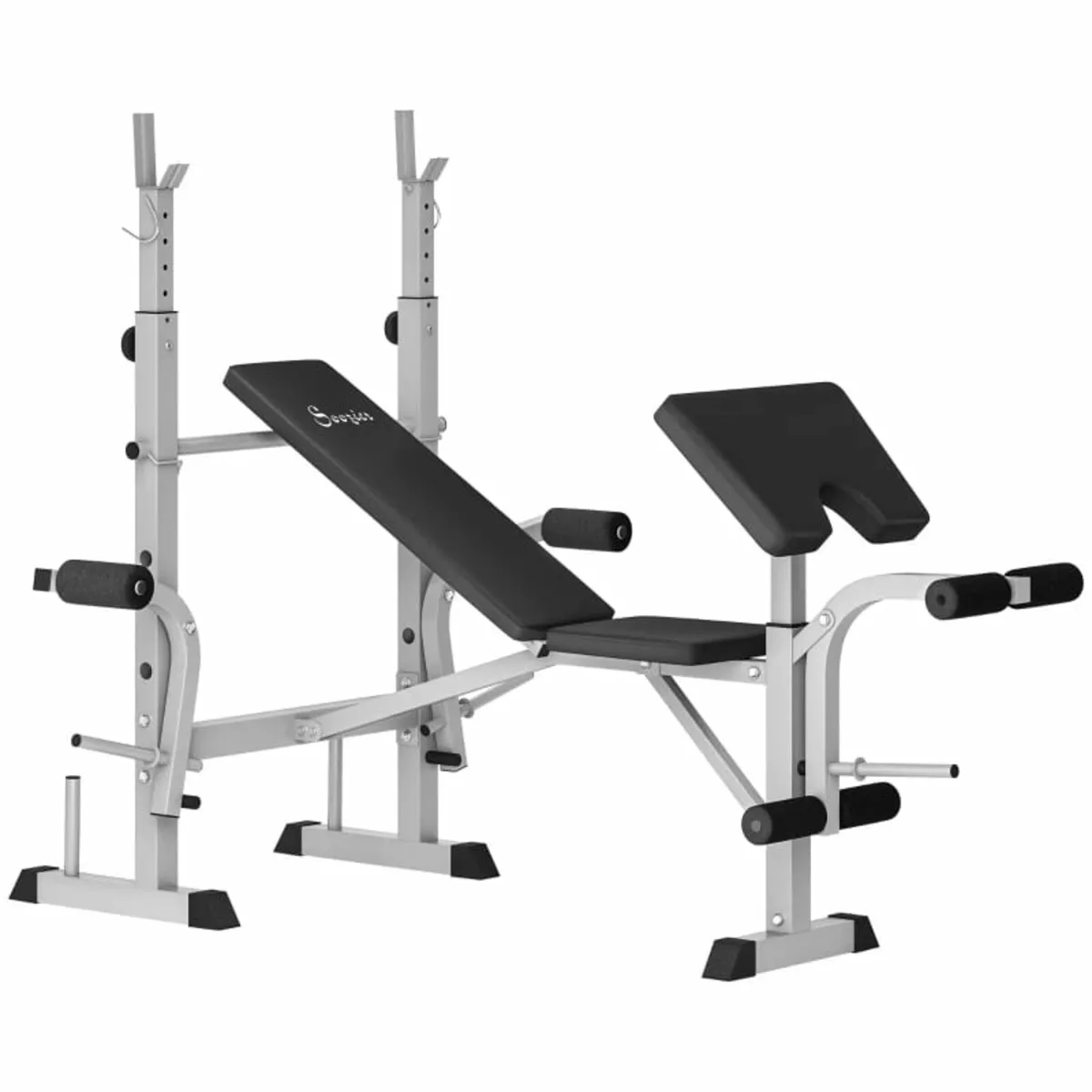 Adjustable Weight Bench with Squat Rack, Heavy Dut - Image 4