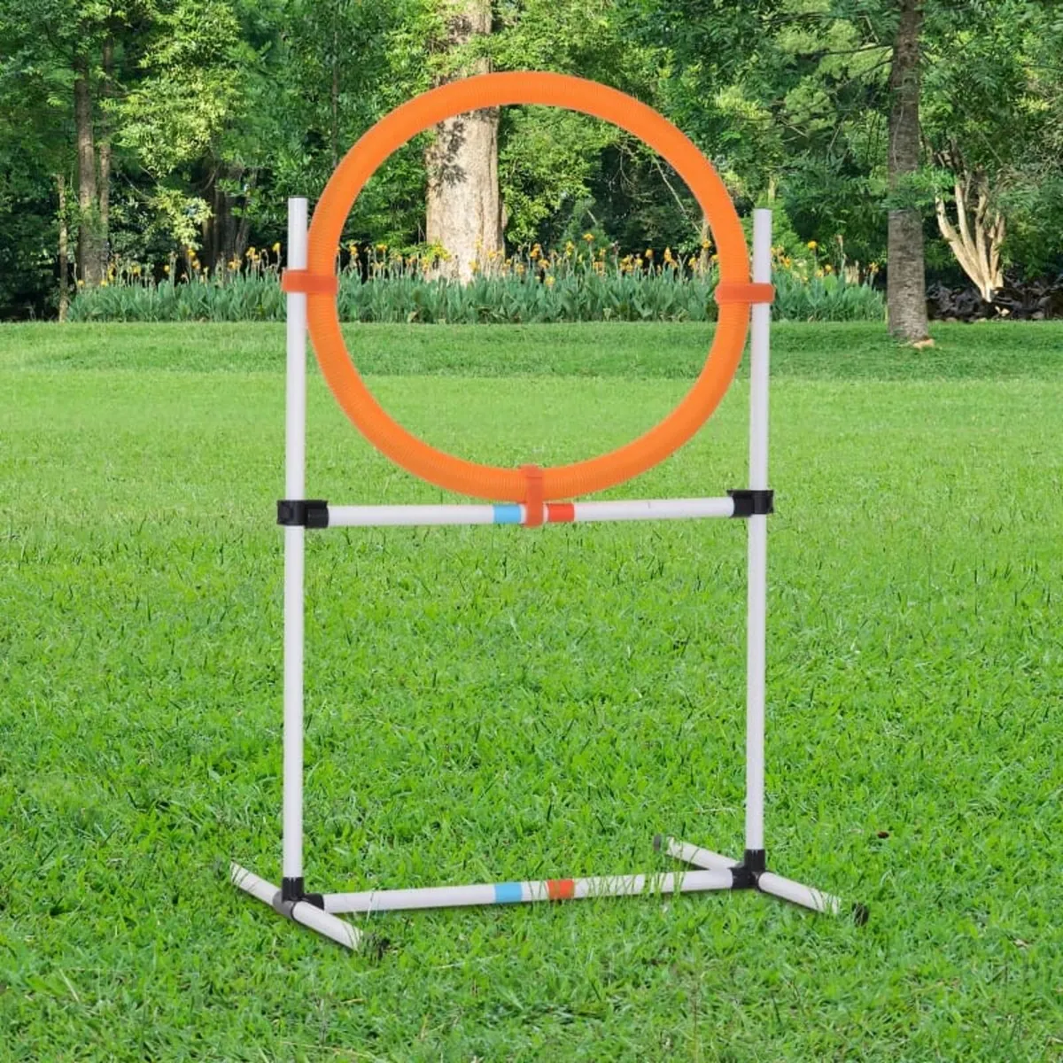 Portable Dog Obstacle Exercise Pet Tire Jump Pet A - Image 2