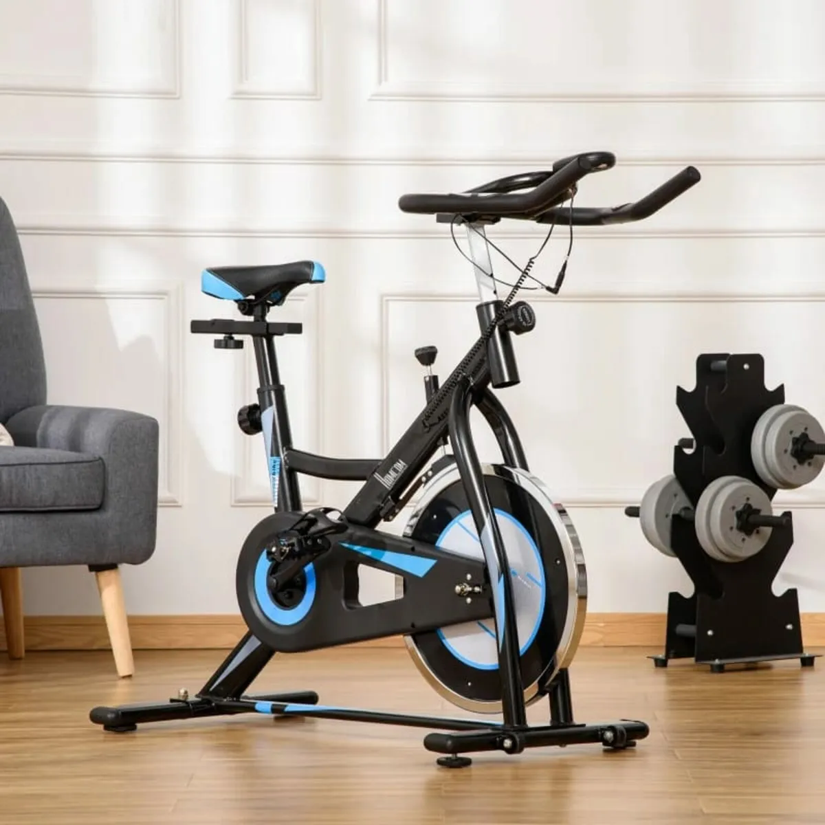 Stationary Exercise Bike, 8kg Flywheel Indoor Cycl - Image 1