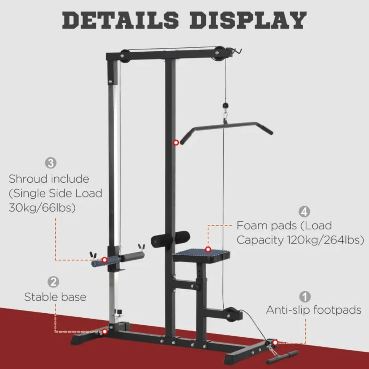 Exercise Pulley Machine Pulldown Machine Power Tow - Image 4