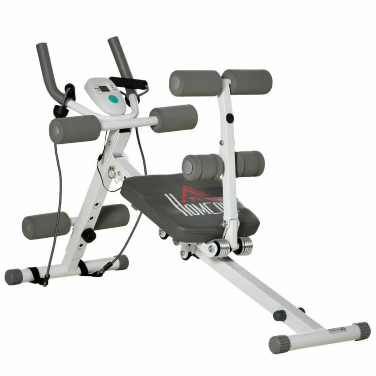 2-IN-1 Core Abdominal Ab Trainer Sit Up Bench with - Image 1
