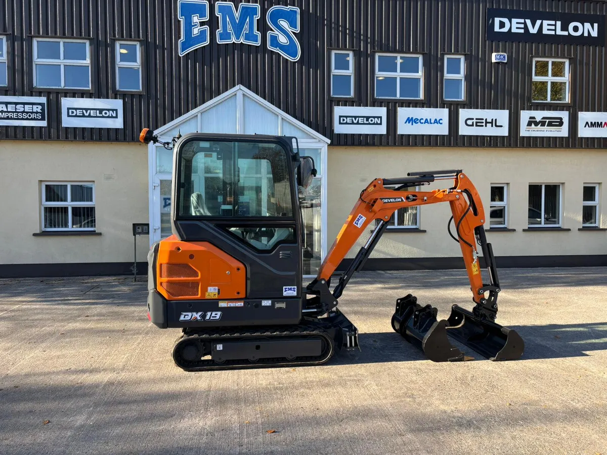 New Develon (Doosan) DX19-7 1.9 Ton Excavator - Image 1