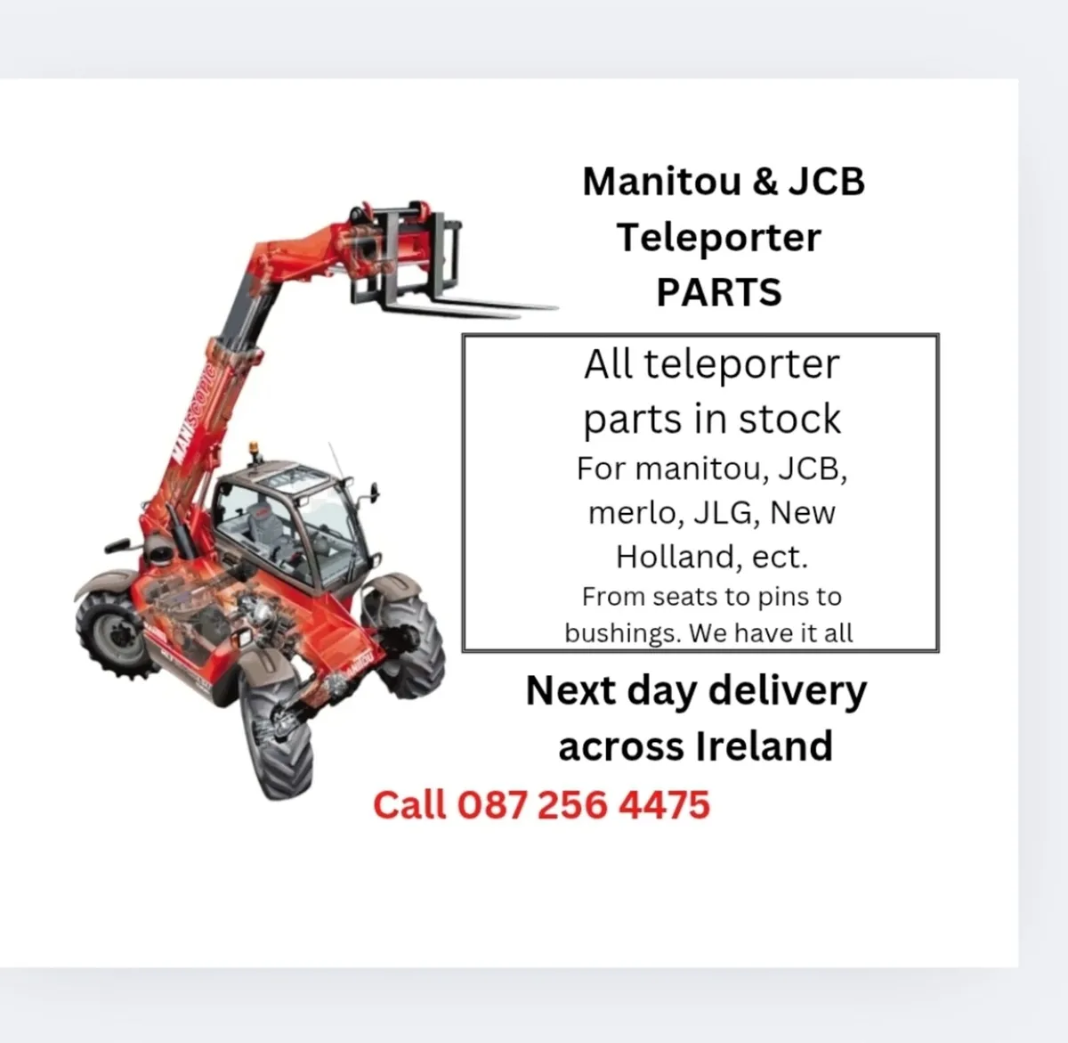 Forklift, boomlift and mini digger parts - Image 2